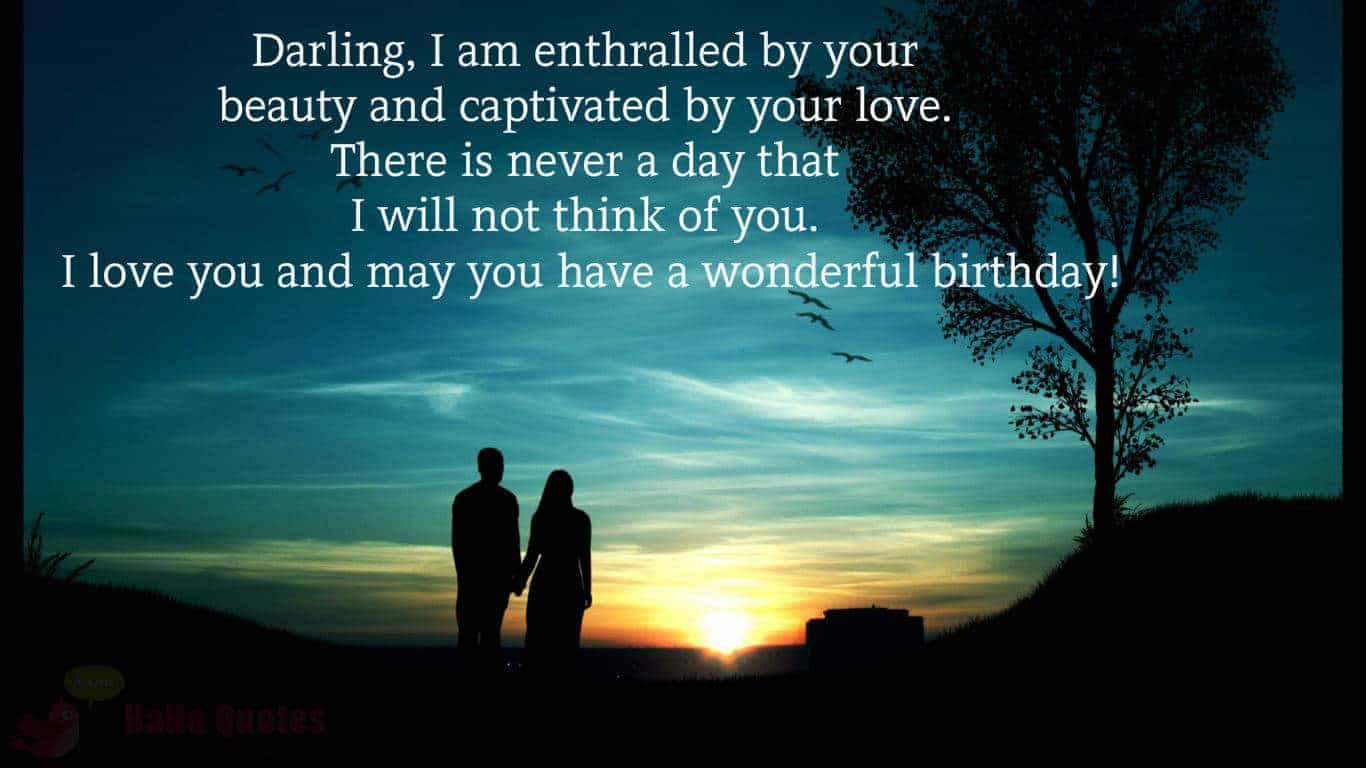 romantic birthday sms for a lover