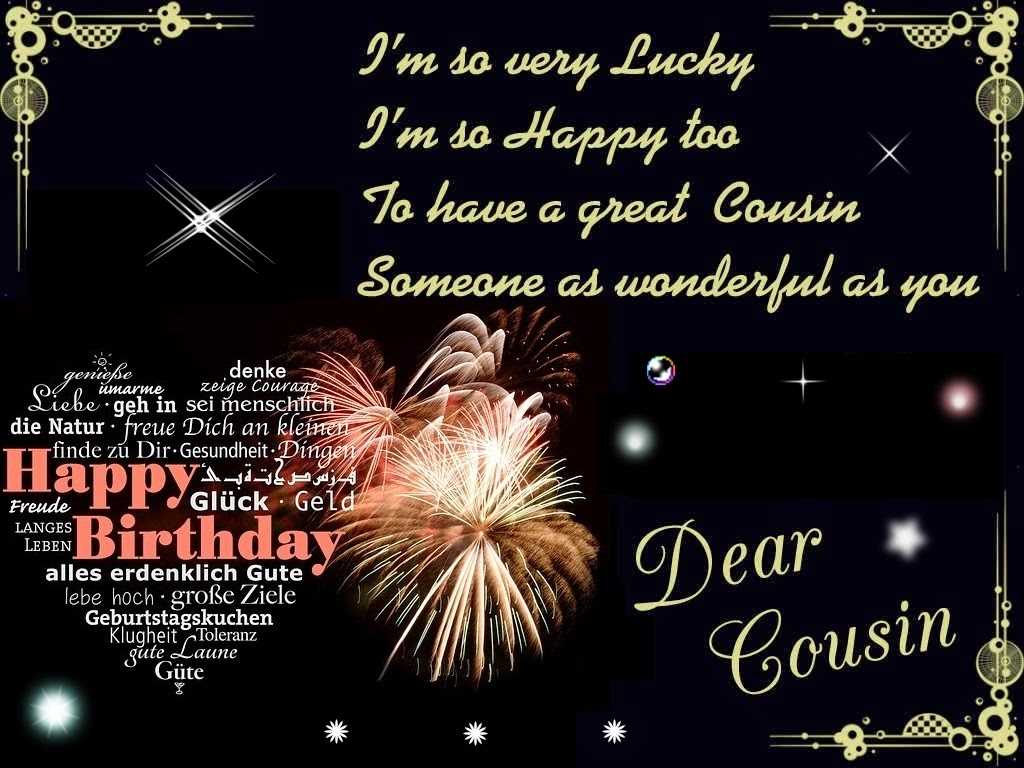 short happy birthday quotes for a cousin