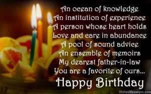 happy birthday wishes for father in law