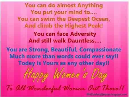 Happy Women's Day Inspiring Quotes
