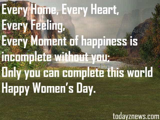 happy women's day sms messages to wife